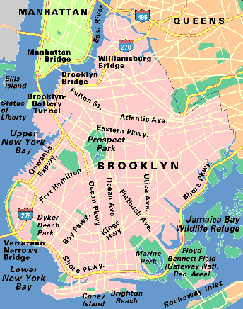 Map of Brooklyn